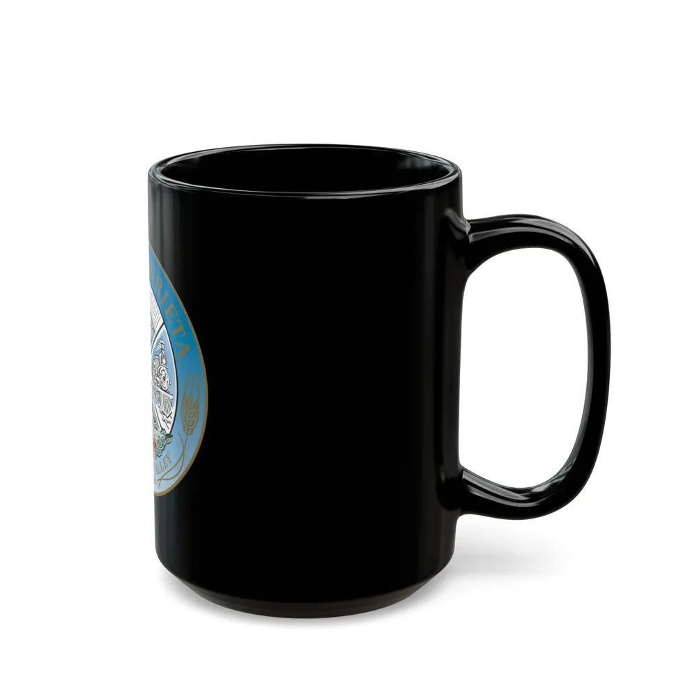 Seal of the City of Murrieta - Black Coffee Mug-Go Mug Yourself