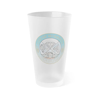 Seal of the City of Murrieta - Frosted Pint Glass 16oz-16oz-Frosted-Go Mug Yourself