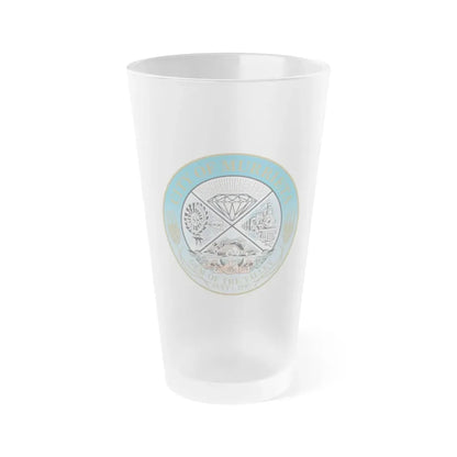 Seal of the City of Murrieta - Frosted Pint Glass 16oz 16oz Frosted - Go Mug Yourself