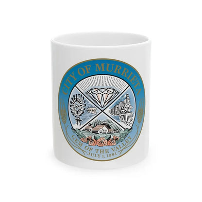 Seal of the City of Murrieta - White Coffee Mug 11oz - Go Mug Yourself