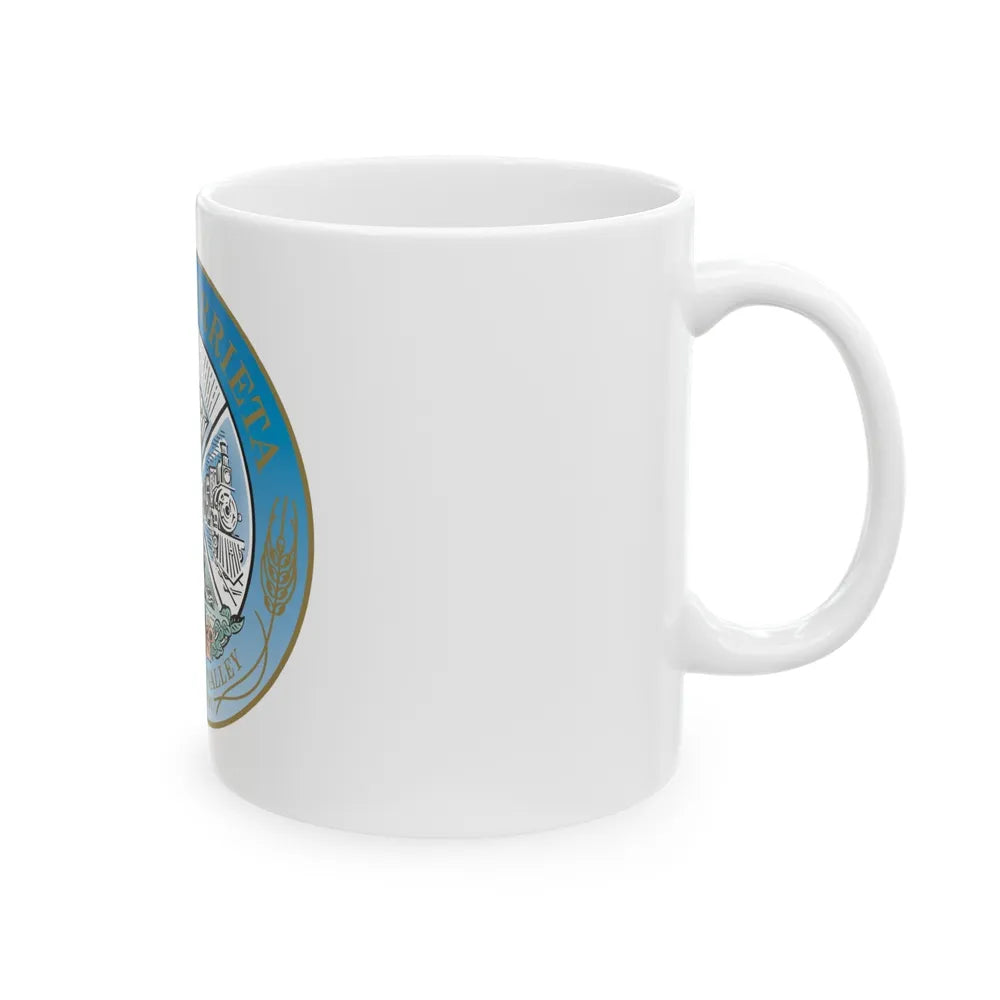 Seal of the City of Murrieta - White Coffee Mug-Go Mug Yourself