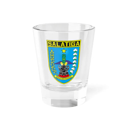 Seal of the City of Salatiga (Indonesia) (Coat of Arms) Shot Glass 1.5oz 1.5oz - Go Mug Yourself