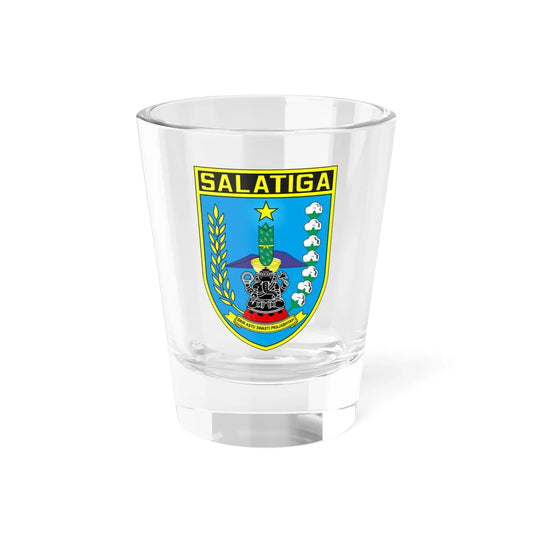 Seal of the City of Salatiga (Indonesia) (Coat of Arms) Shot Glass 1.5oz 1.5oz - Go Mug Yourself