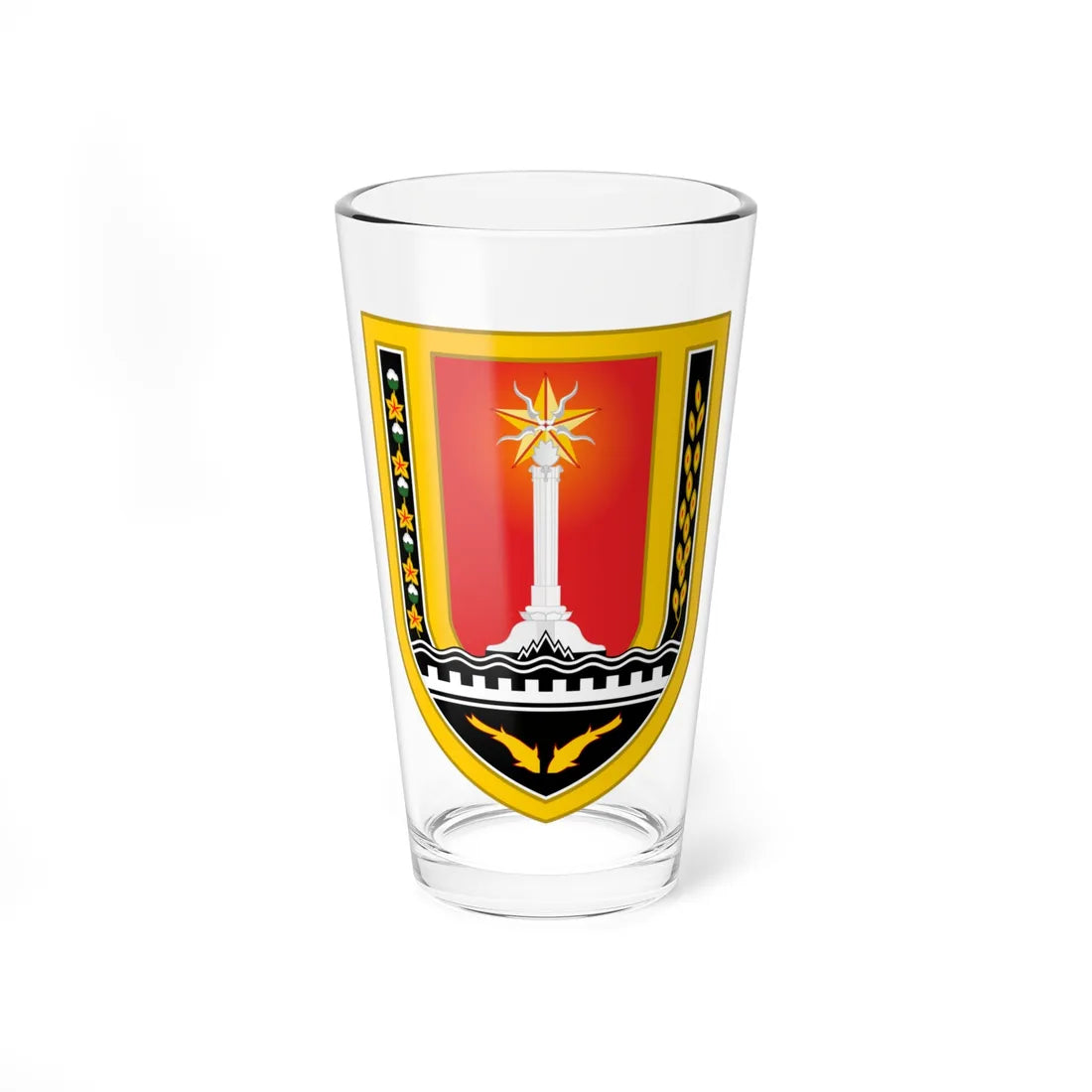 Seal of the City of Semarang (Indonesia) (Coat of Arms) Pint Glass 16oz 16oz - Go Mug Yourself