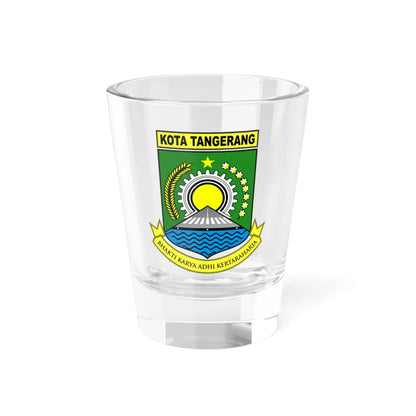 Seal of the City of Tangerang (Indonesia) (Coat of Arms) Shot Glass 1.5oz 1.5oz - Go Mug Yourself