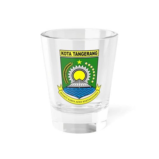Seal of the City of Tangerang (Indonesia) (Coat of Arms) Shot Glass 1.5oz 1.5oz - Go Mug Yourself