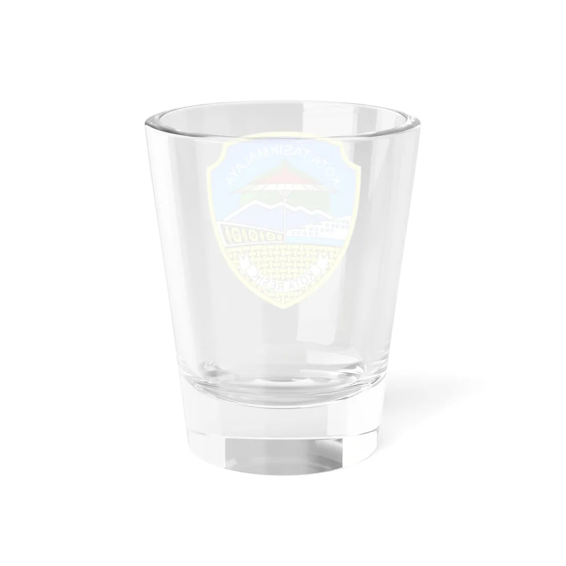 Seal of the City of Tasikmalaya (Indonesia) (Coat of Arms) Shot Glass 1.5oz - Go Mug Yourself