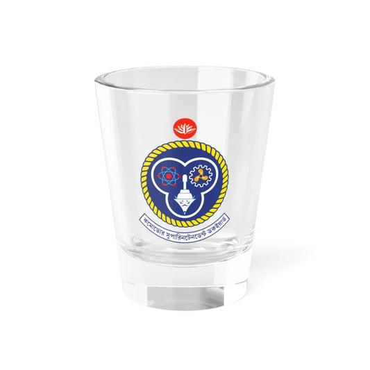 Seal of the Commodore Superintendent Dockyard (Bangladesh) (Coat of Arms) Shot Glass 1.5oz 1.5oz - Go Mug Yourself