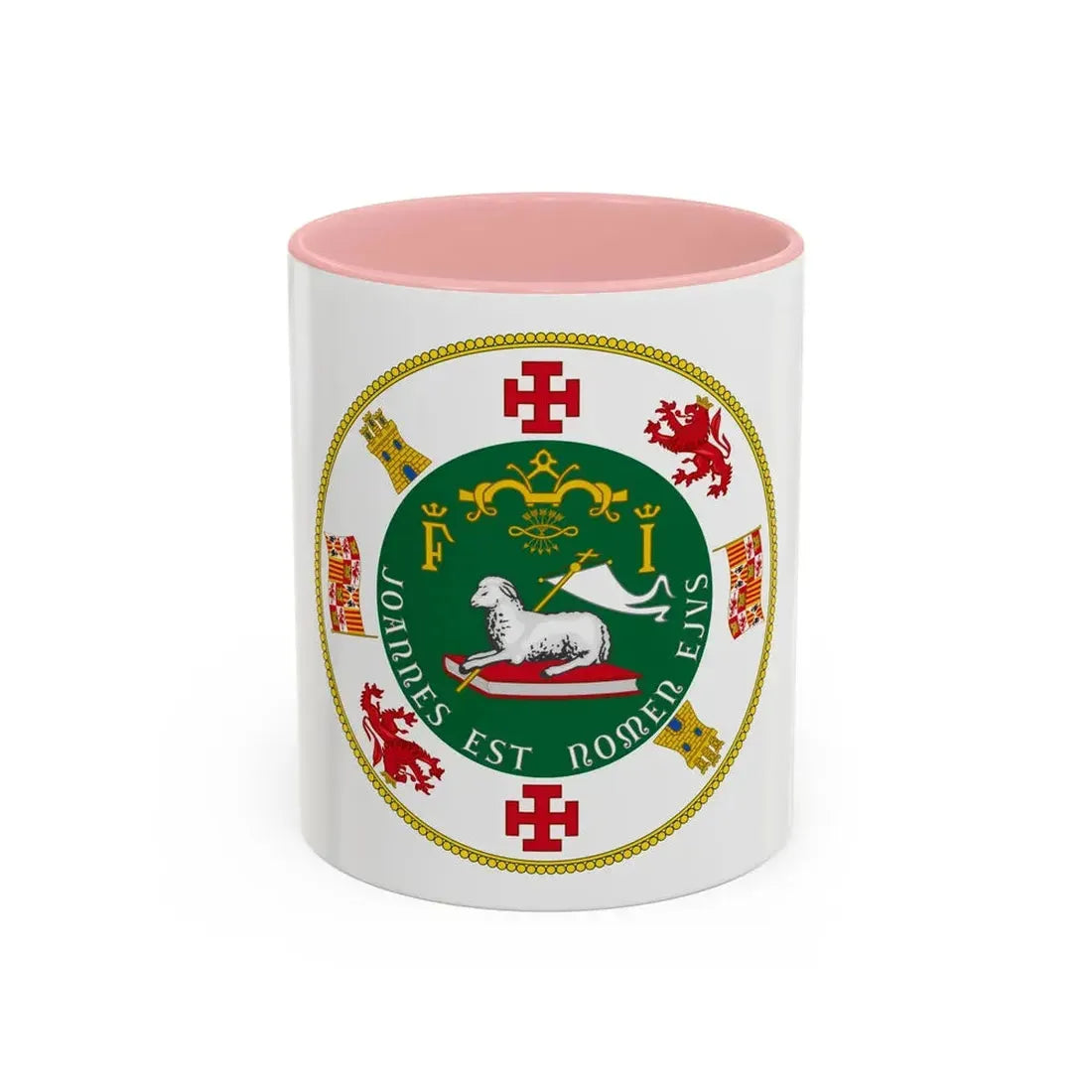 Seal of the Commonwealth of Puerto Rico - Accent Coffee Mug 11oz Pink - Go Mug Yourself