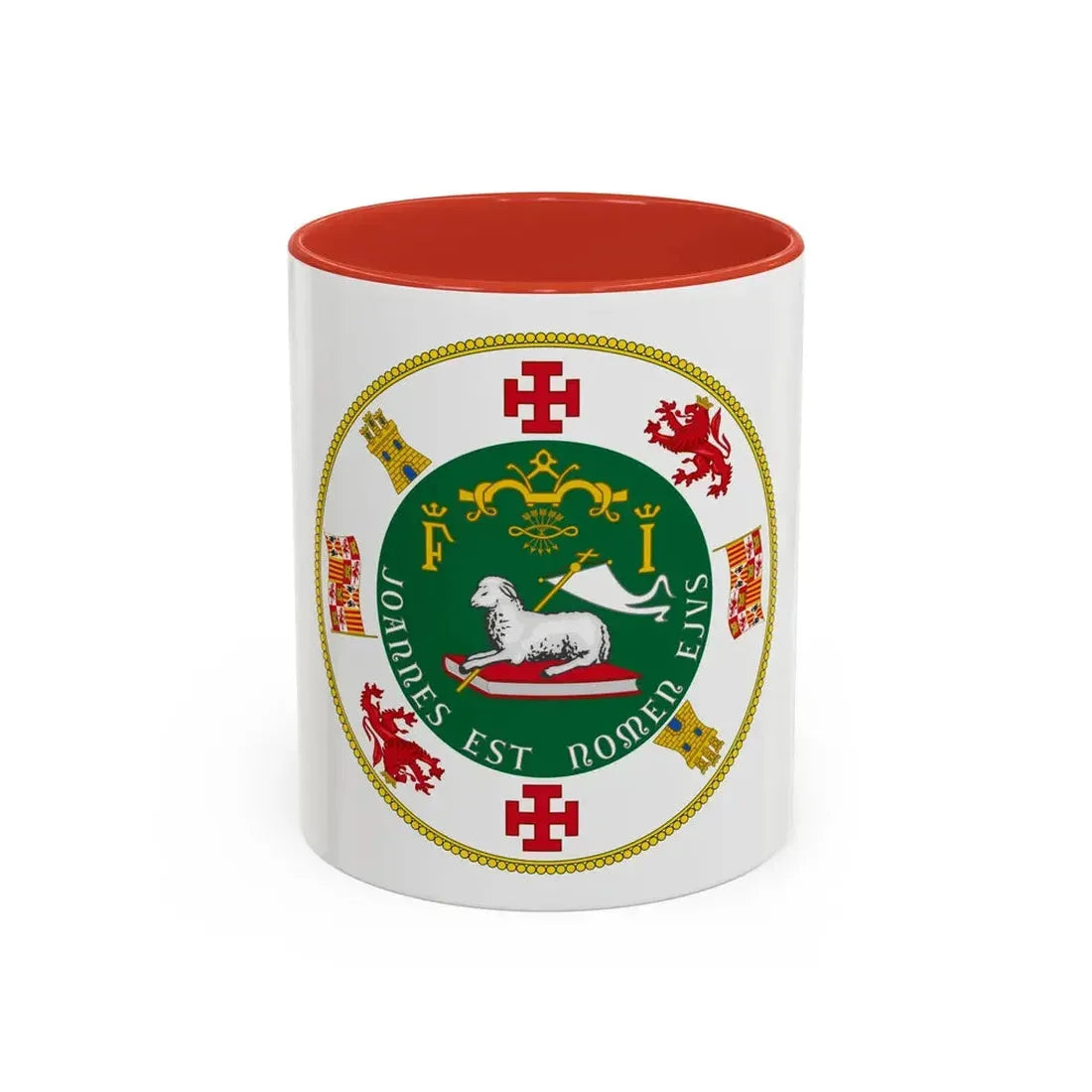 Seal of the Commonwealth of Puerto Rico - Accent Coffee Mug 11oz Red - Go Mug Yourself