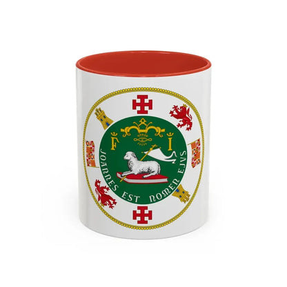 Seal of the Commonwealth of Puerto Rico - Accent Coffee Mug 11oz Red - Go Mug Yourself