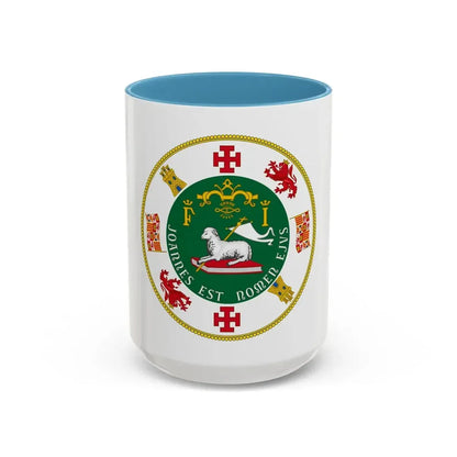 Seal of the Commonwealth of Puerto Rico - Accent Coffee Mug 15oz Light Blue - Go Mug Yourself
