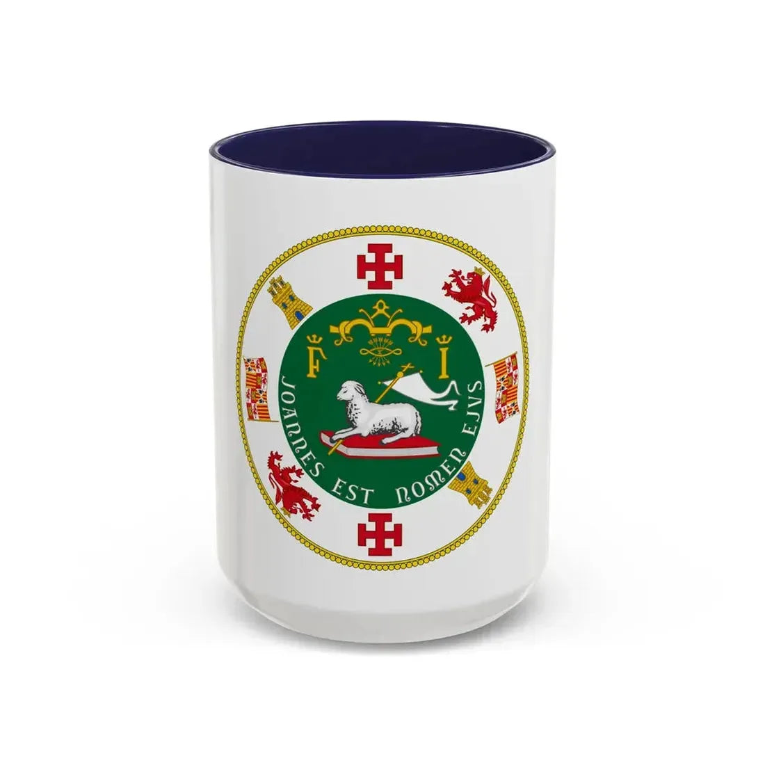 Seal of the Commonwealth of Puerto Rico - Accent Coffee Mug 15oz Navy - Go Mug Yourself