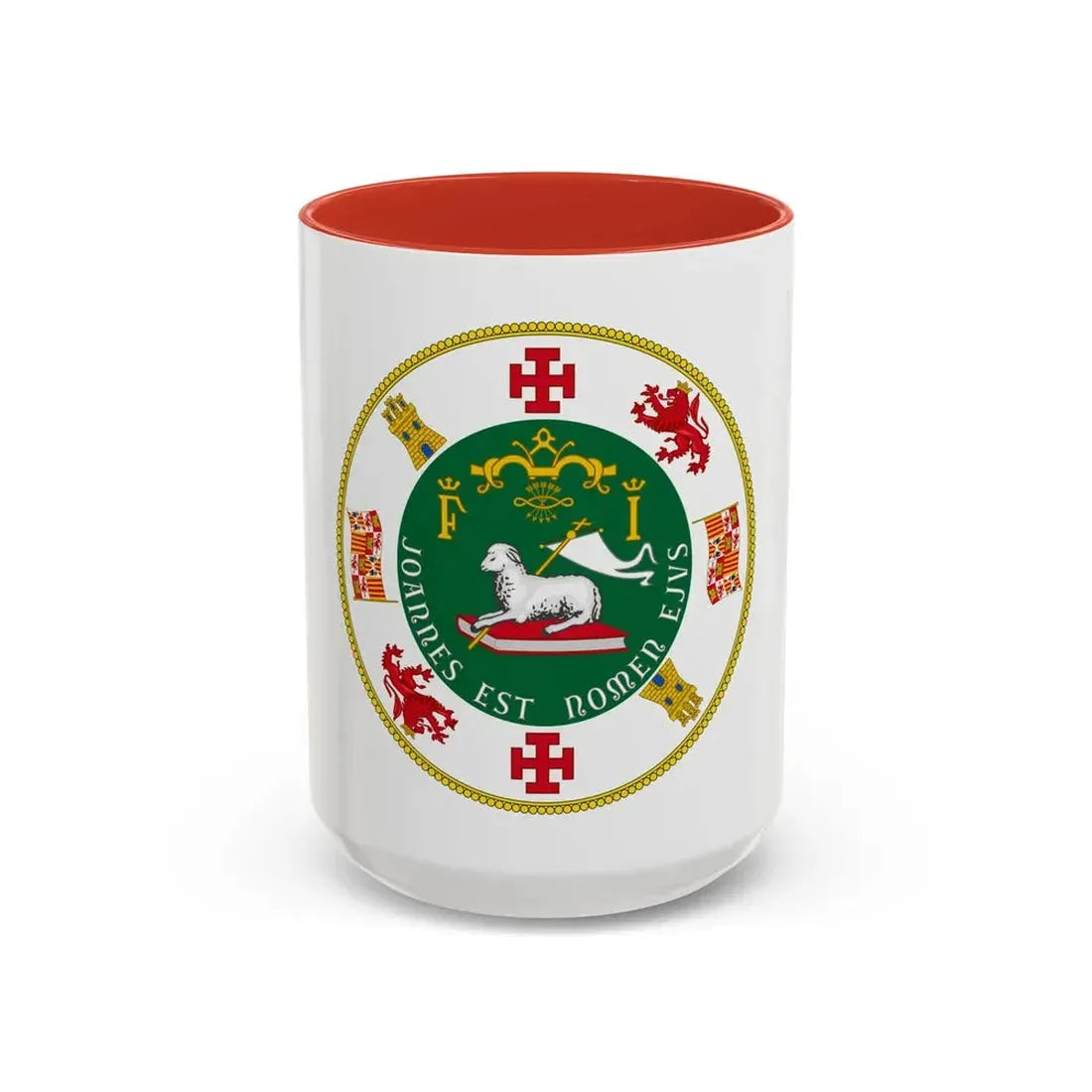 Seal of the Commonwealth of Puerto Rico - Accent Coffee Mug 15oz Red - Go Mug Yourself