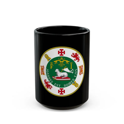 Seal of the Commonwealth of Puerto Rico - Black Coffee Mug-15oz-Go Mug Yourself