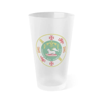 Seal of the Commonwealth of Puerto Rico - Frosted Pint Glass 16oz 16oz Frosted - Go Mug Yourself