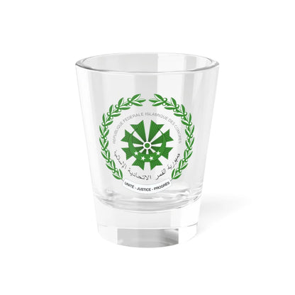 Seal of the Comoros 1978-2016 (Comoros) (Coat of Arms) Shot Glass 1.5oz 1.5oz - Go Mug Yourself