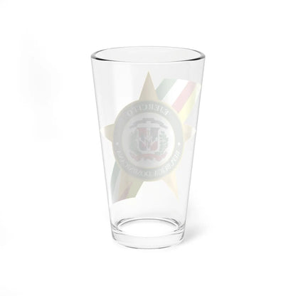 Seal of the Dominican Army (Dominica) (Coat of Arms) Pint Glass 16oz - Go Mug Yourself