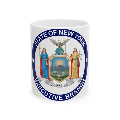 Seal of the Executive Branch of New York - White Coffee Mug 11oz - Go Mug Yourself