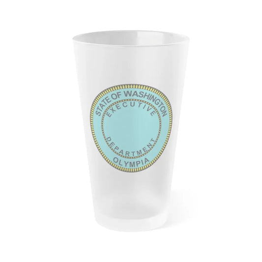 Seal of the Executive Department of Washington - Frosted Pint Glass 16oz 16oz Frosted - Go Mug Yourself