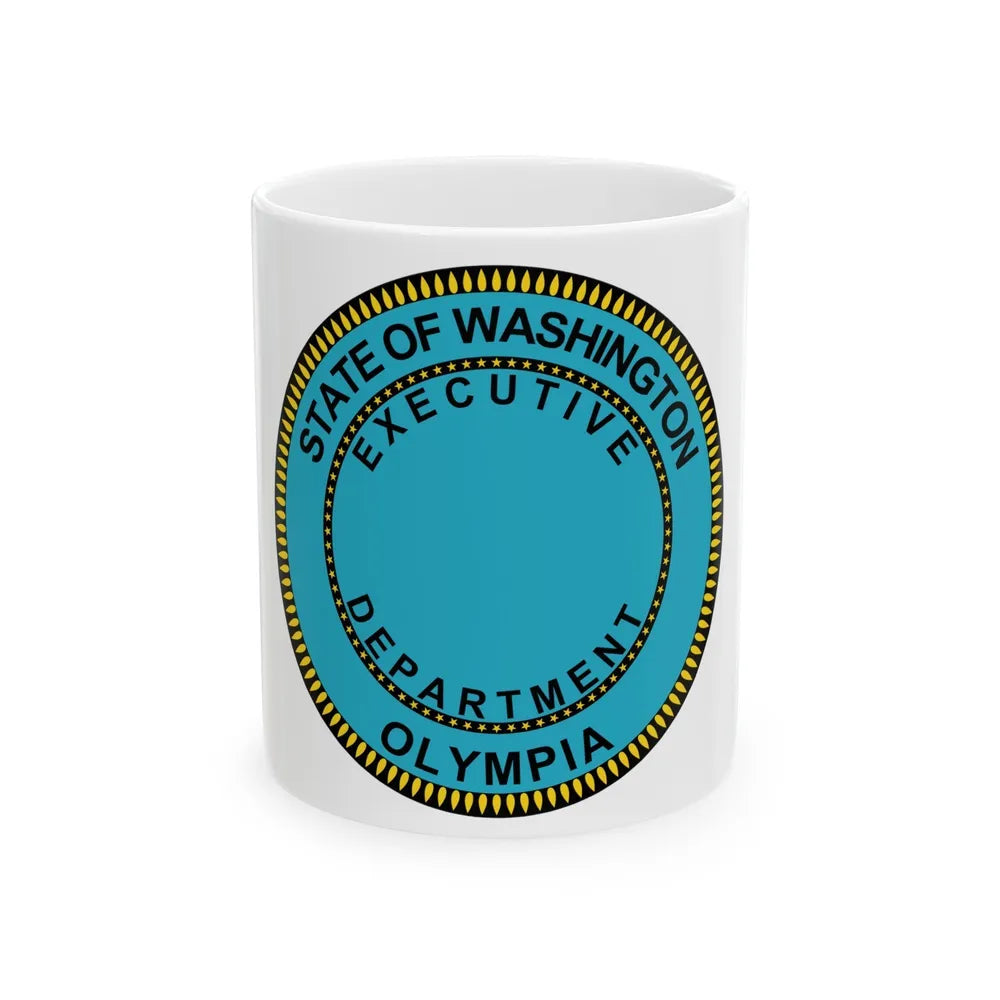 Seal of the Executive Department of Washington - White Coffee Mug-11oz-Go Mug Yourself