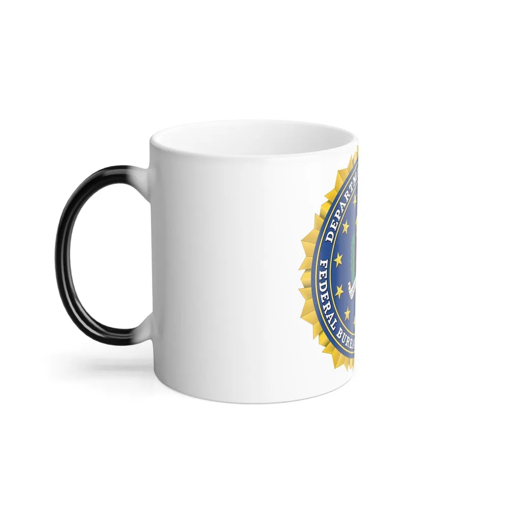 Seal of the Federal Bureau of Investigation - Color Changing Mug 11oz-Go Mug Yourself