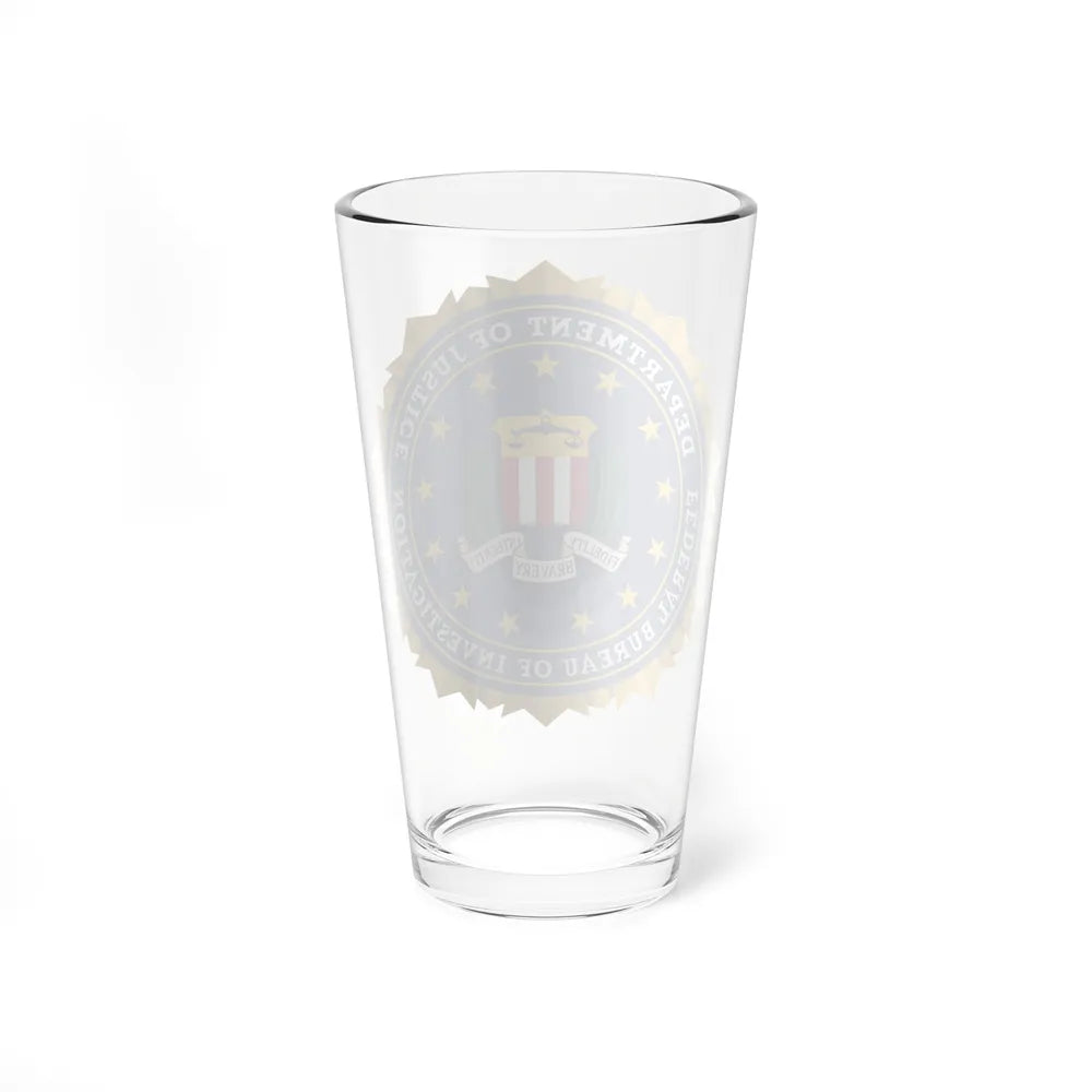 Seal of the Federal Bureau of Investigation - Pint Glass 16oz-Go Mug Yourself