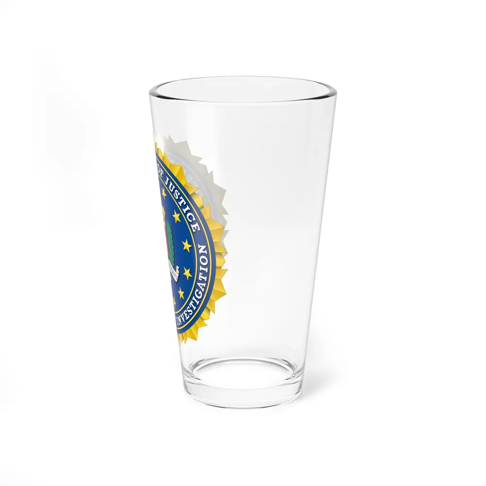 Seal of the Federal Bureau of Investigation - Pint Glass 16oz-Go Mug Yourself