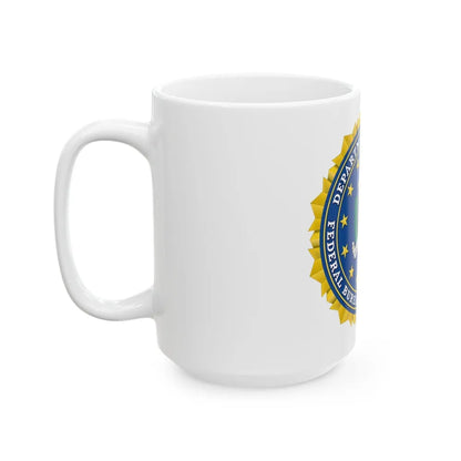 Seal of the Federal Bureau of Investigation - White Coffee Mug-Go Mug Yourself