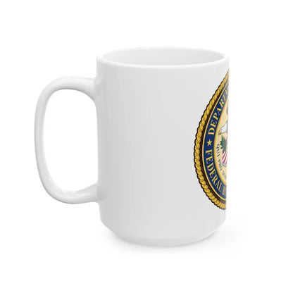 Seal of the Federal Bureau of Prisons - White Coffee Mug-Go Mug Yourself