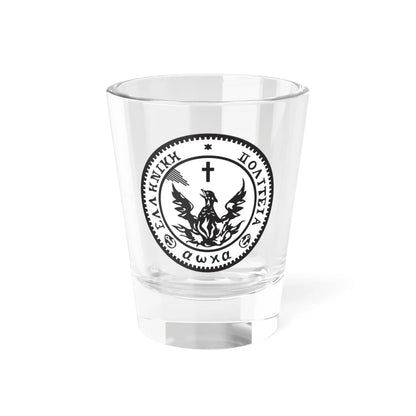Seal of the First Hellenic Republic (Greece) (Coat of Arms) Shot Glass 1.5oz 1.5oz - Go Mug Yourself
