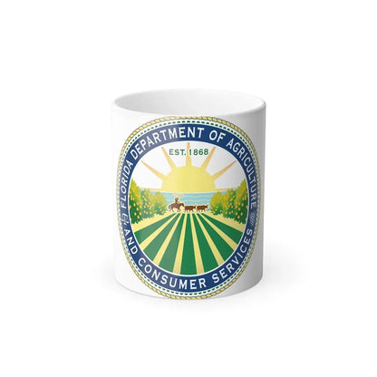 Seal of the Florida Department of Agriculture - Color Changing Coffee Mug 11oz - Go Mug Yourself