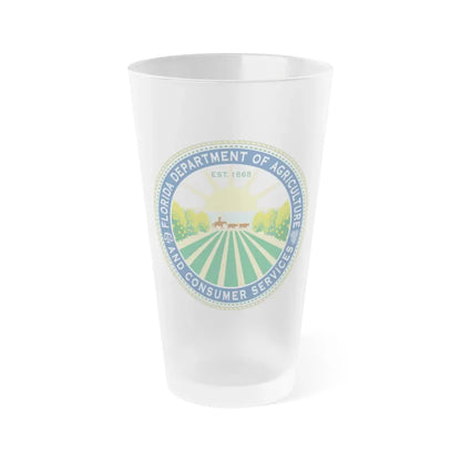 Seal of the Florida Department of Agriculture - Frosted Pint Glass 16oz 16oz Frosted - Go Mug Yourself
