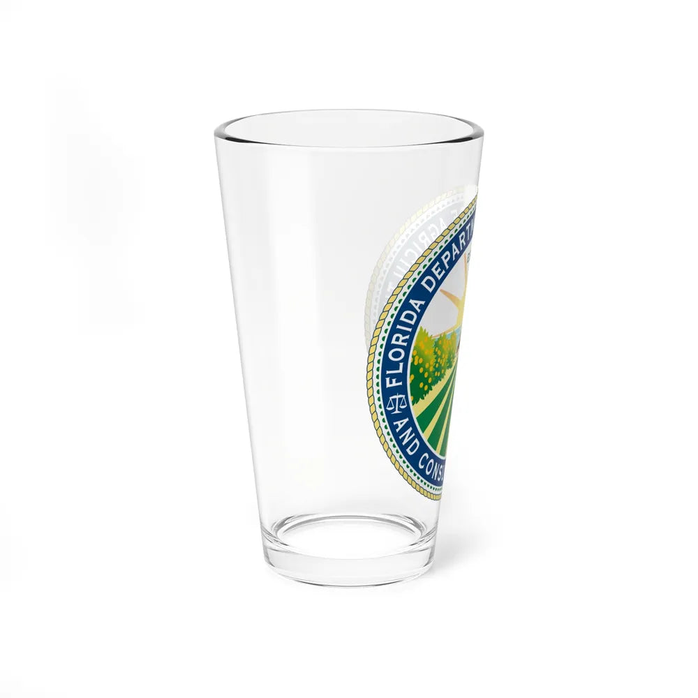 Seal of the Florida Department of Agriculture - Pint Glass 16oz-Go Mug Yourself