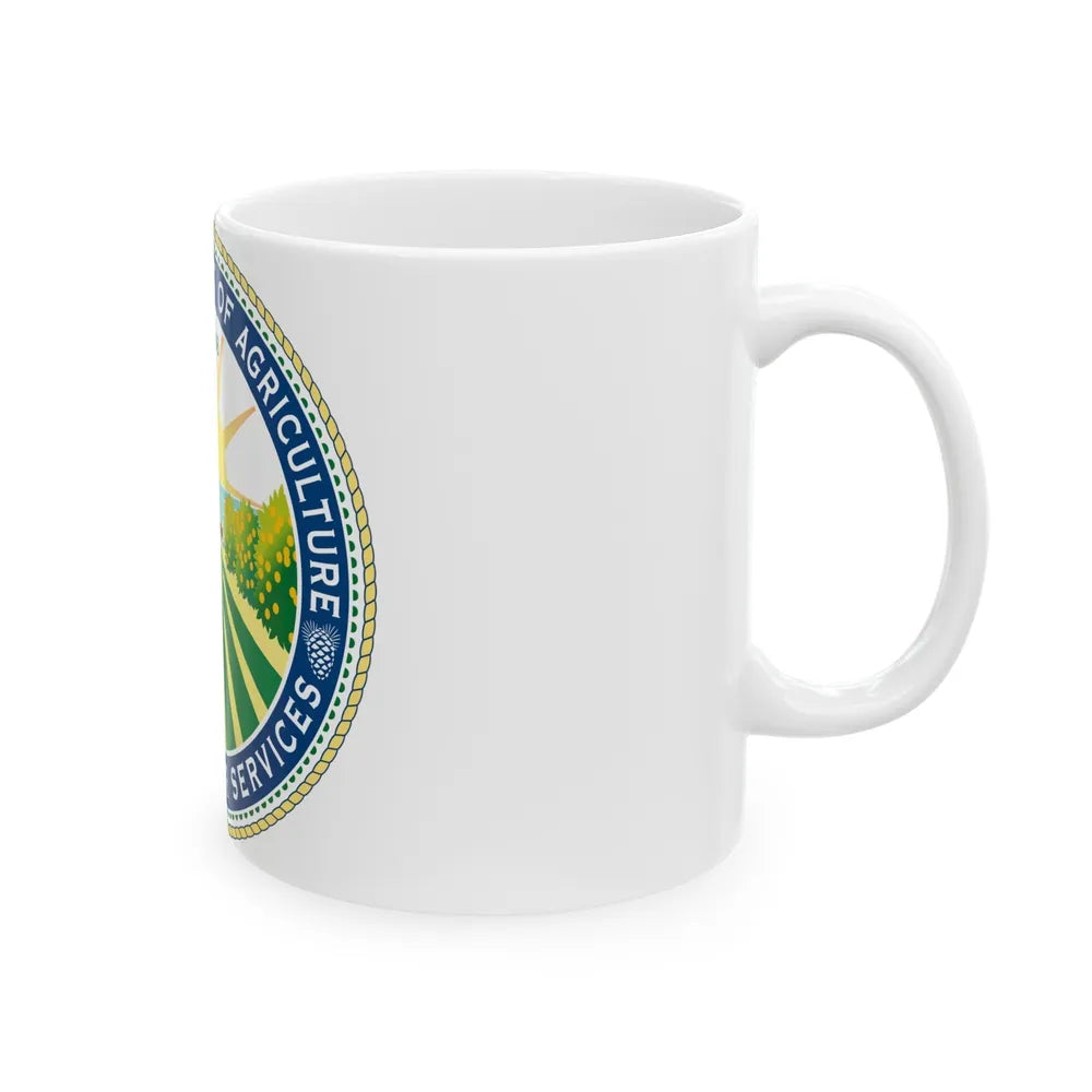 Seal of the Florida Department of Agriculture - White Coffee Mug-Go Mug Yourself