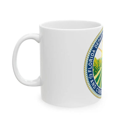 Seal of the Florida Department of Agriculture - White Coffee Mug-Go Mug Yourself