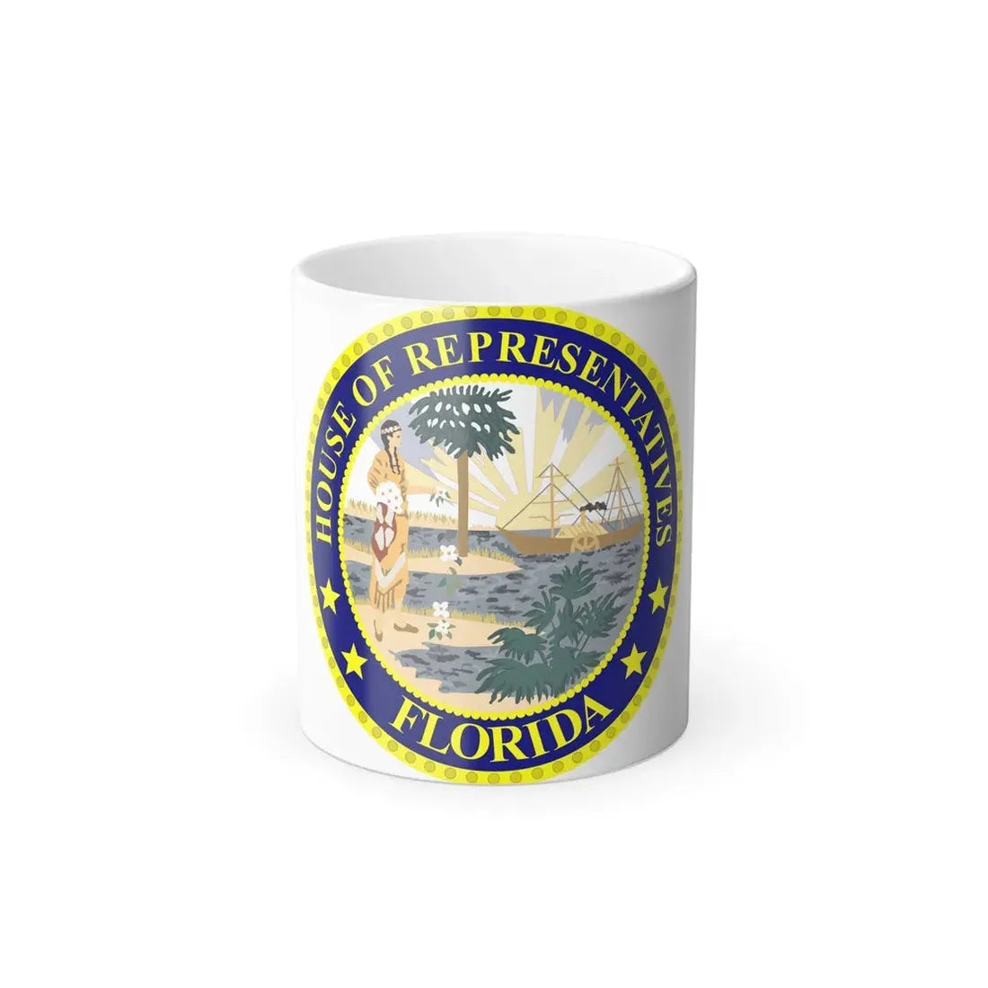 Seal of the Florida House of Representatives - Color Changing Coffee Mug 11oz - Go Mug Yourself