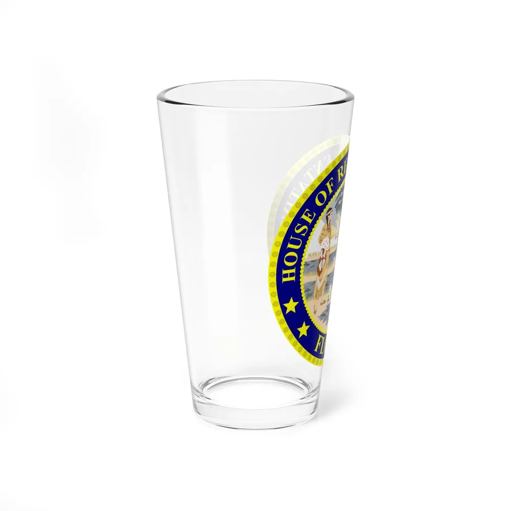 Seal of the Florida House of Representatives - Pint Glass 16oz-Go Mug Yourself