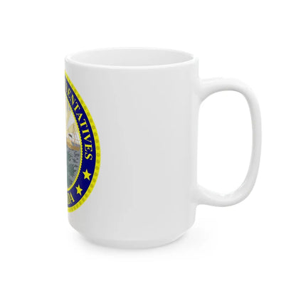 Seal of the Florida House of Representatives - White Coffee Mug-Go Mug Yourself