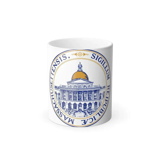 Seal of the General Court of Massachusetts v2 - Color Changing Coffee Mug 11oz - Go Mug Yourself
