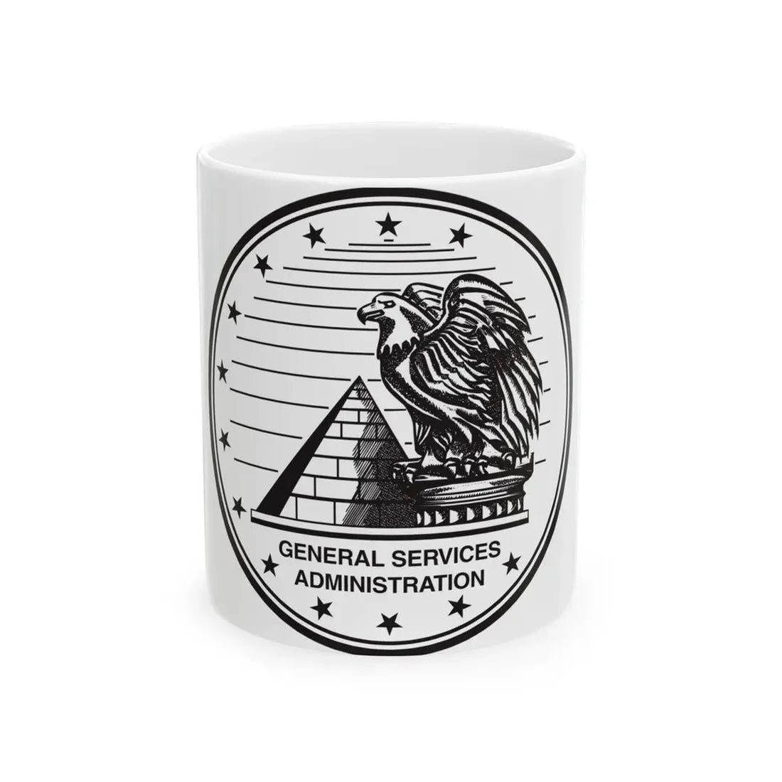 Seal of the General Services Administration - White Coffee Mug 11oz - Go Mug Yourself