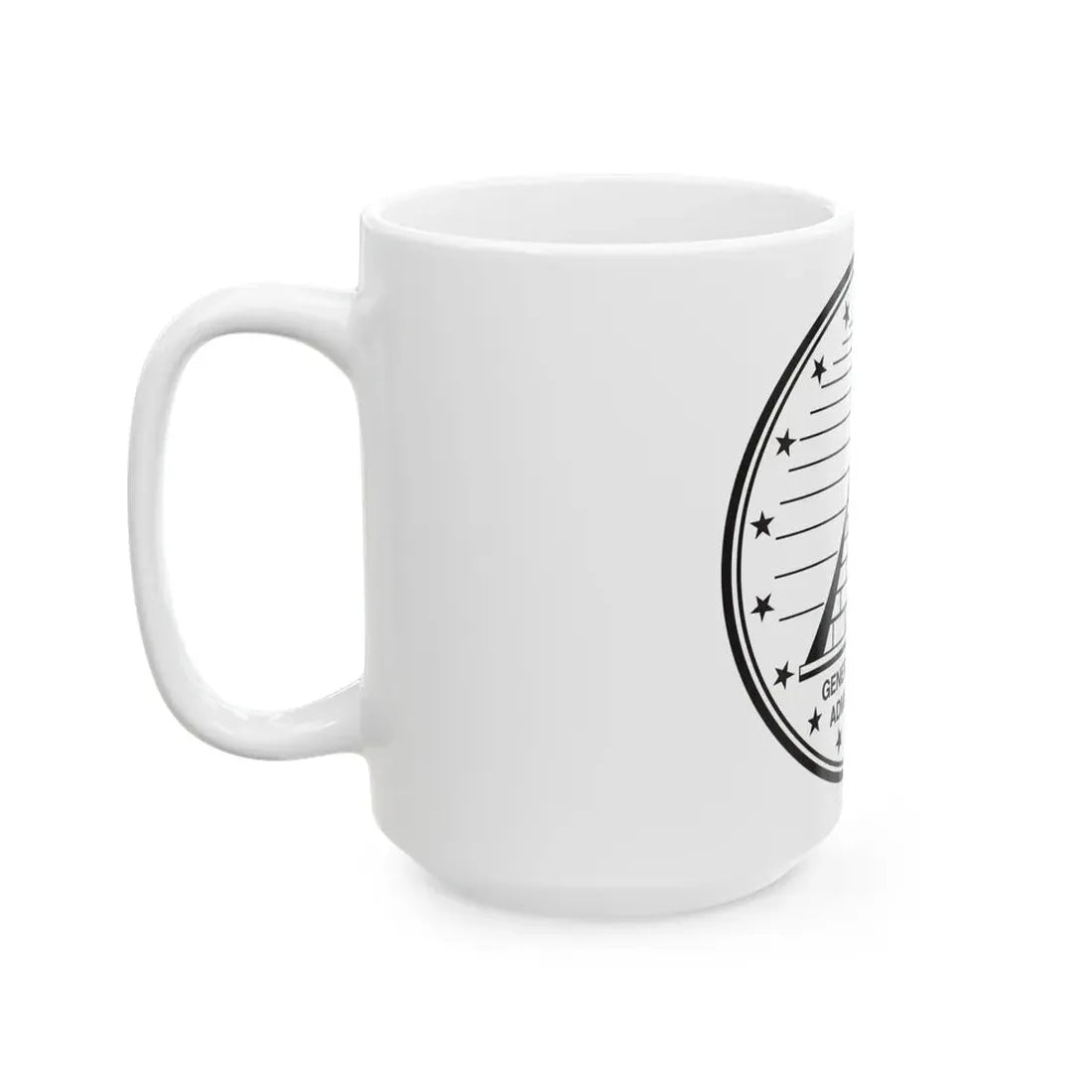 Seal of the General Services Administration - White Coffee Mug - Go Mug Yourself