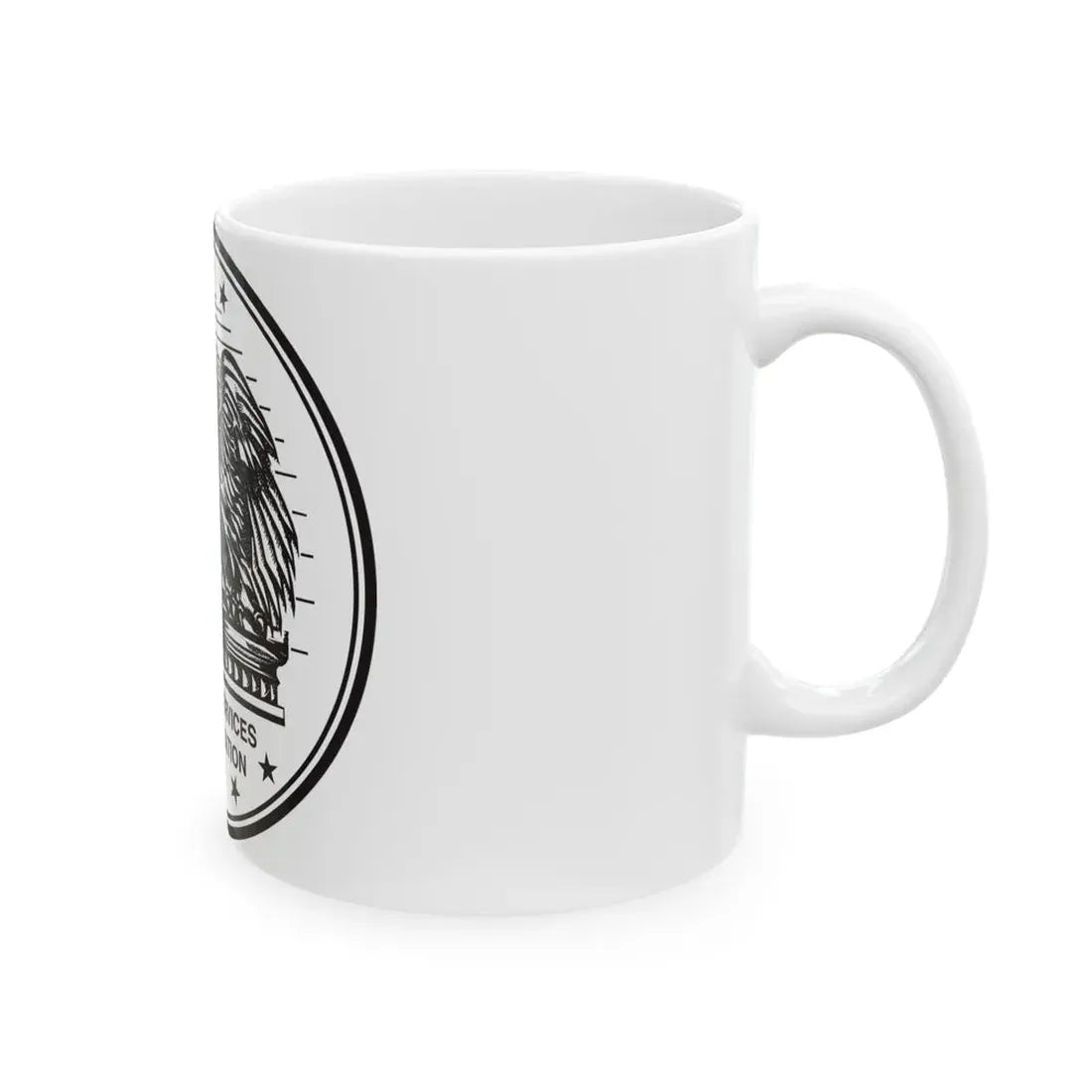 Seal of the General Services Administration - White Coffee Mug - Go Mug Yourself