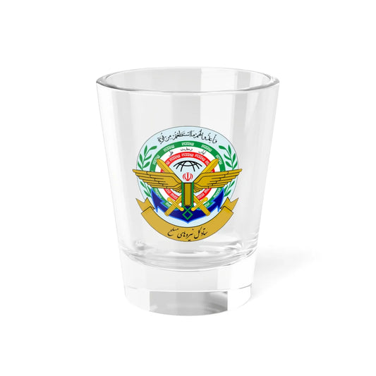 Seal of the General Staff of the Armed Forces of the Islamic Republic of Iran (Iran) (Coat of Arms) Shot Glass 1.5oz 1.5oz - Go Mug Yourself