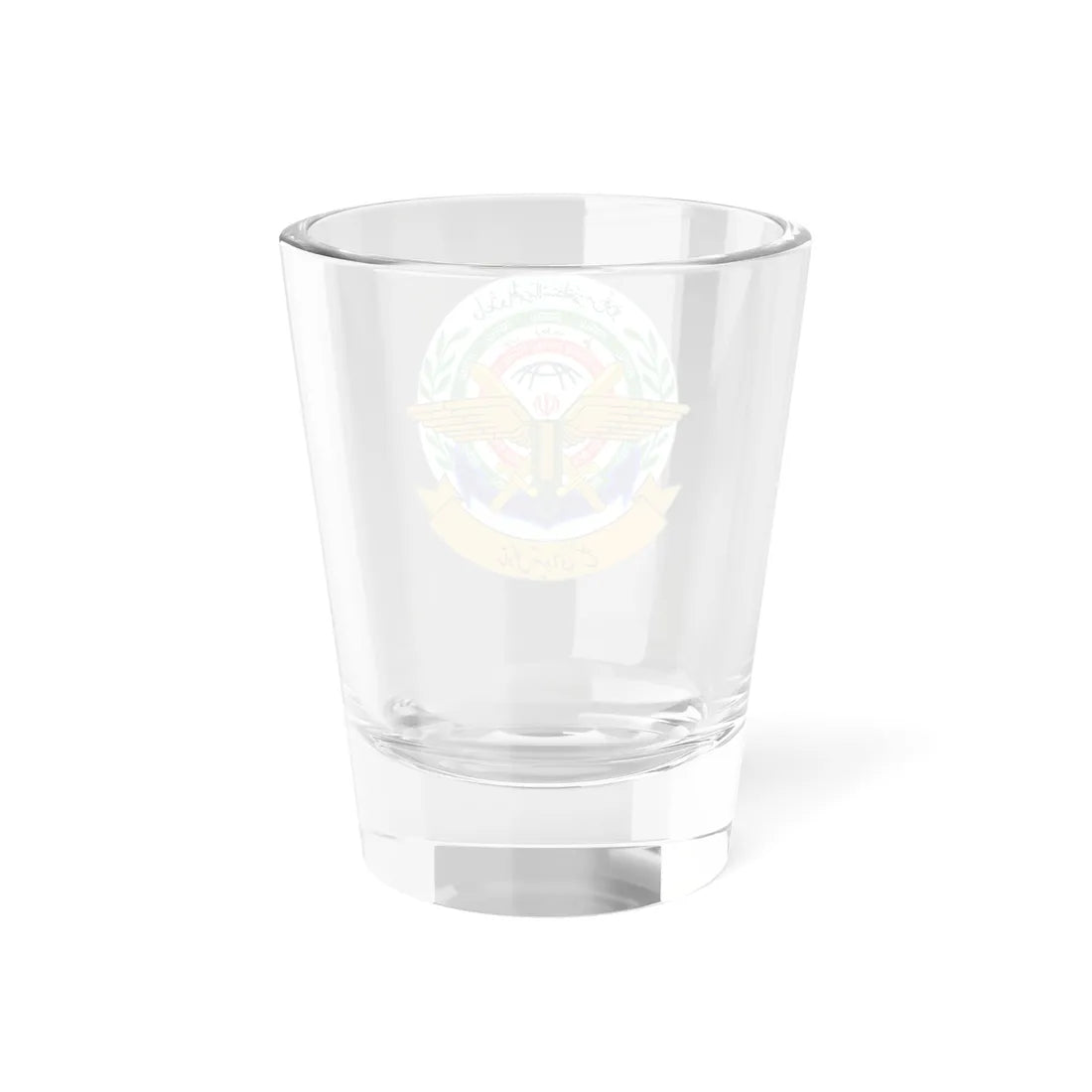 Seal of the General Staff of the Armed Forces of the Islamic Republic of Iran (Iran) (Coat of Arms) Shot Glass 1.5oz - Go Mug Yourself