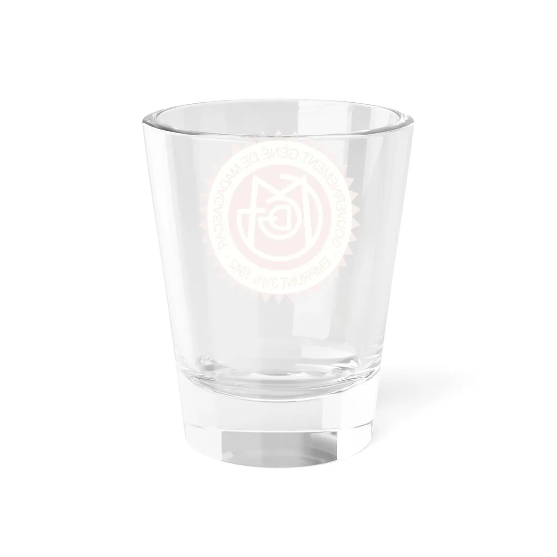 Seal of the Government-General of Madagascar 1942 (Madagascar) (Coat of Arms) Shot Glass 1.5oz - Go Mug Yourself