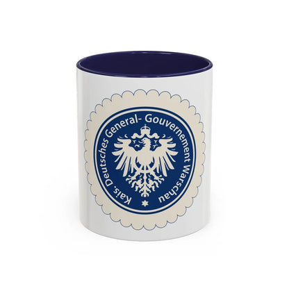 Seal of the Government-General of Warsaw - Accent Coffee Mug 11oz Navy - Go Mug Yourself