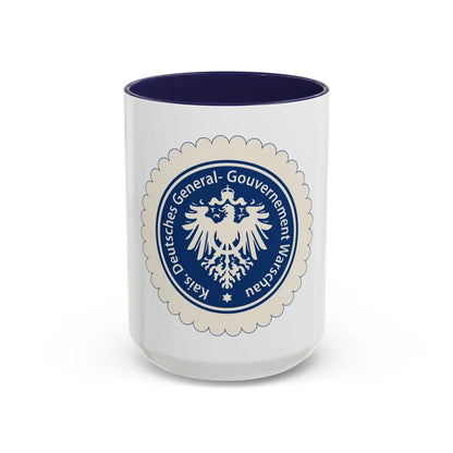 Seal of the Government-General of Warsaw - Accent Coffee Mug 15oz Navy - Go Mug Yourself