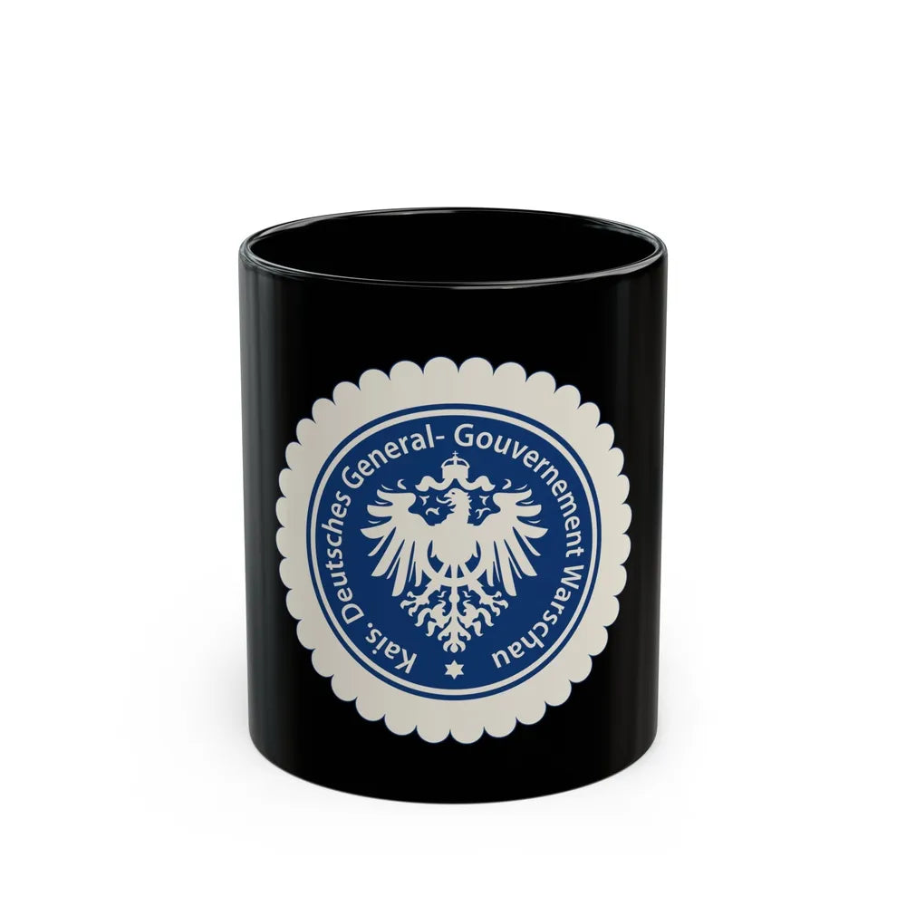 Seal of the Government-General of Warsaw - Black Coffee Mug-11oz-Go Mug Yourself