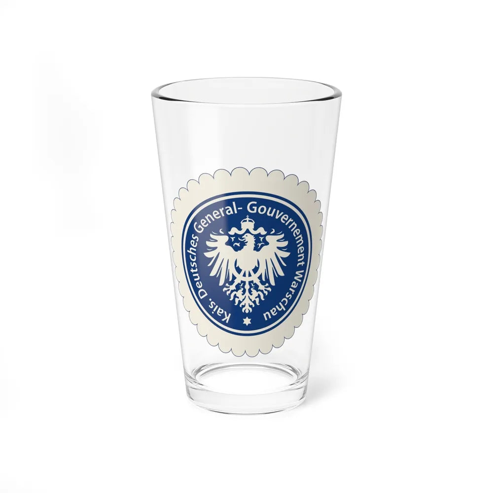 Seal of the Government-General of Warsaw - Pint Glass 16oz-16oz-Go Mug Yourself